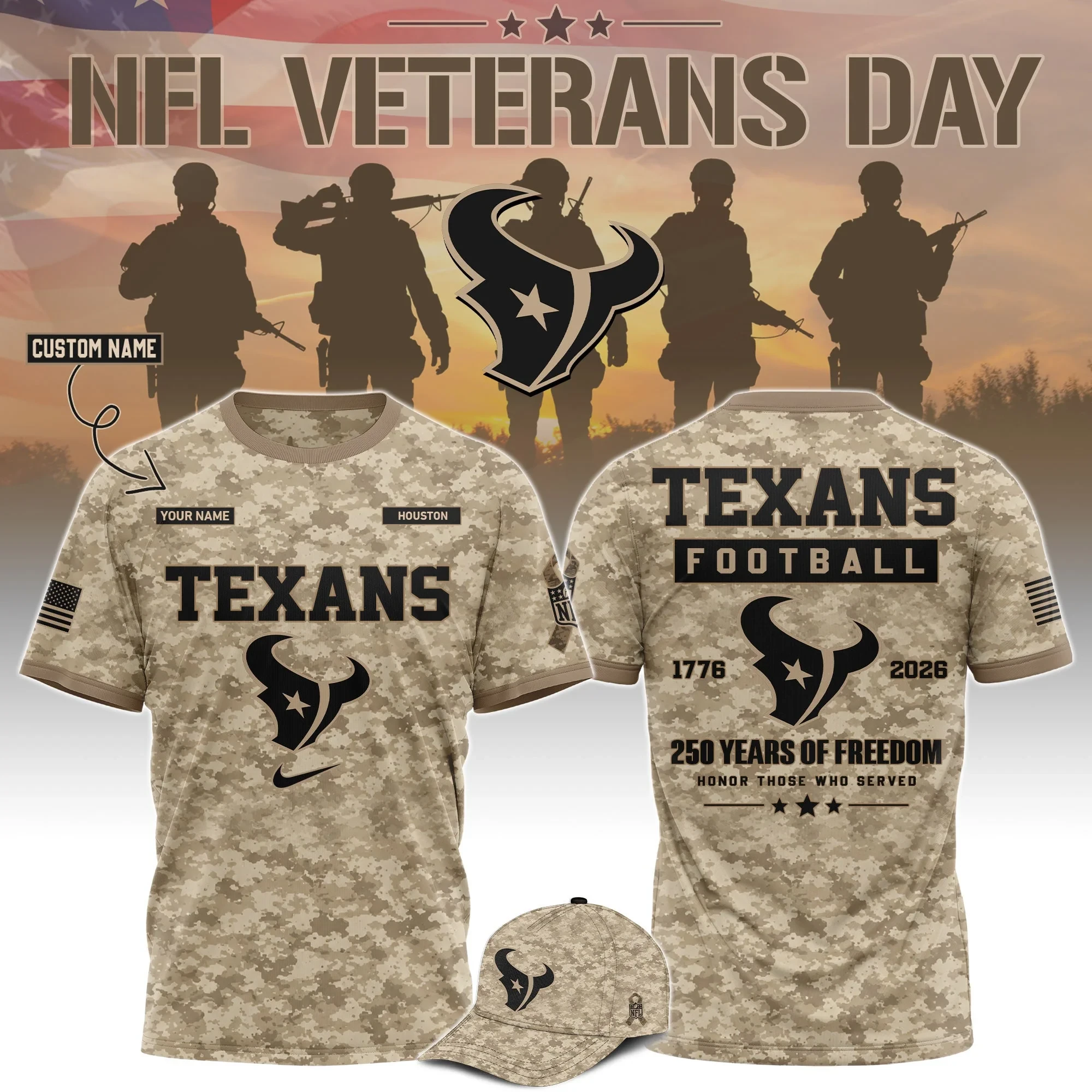 Glamasiacorner Unisex Houston Texans T-Shirt