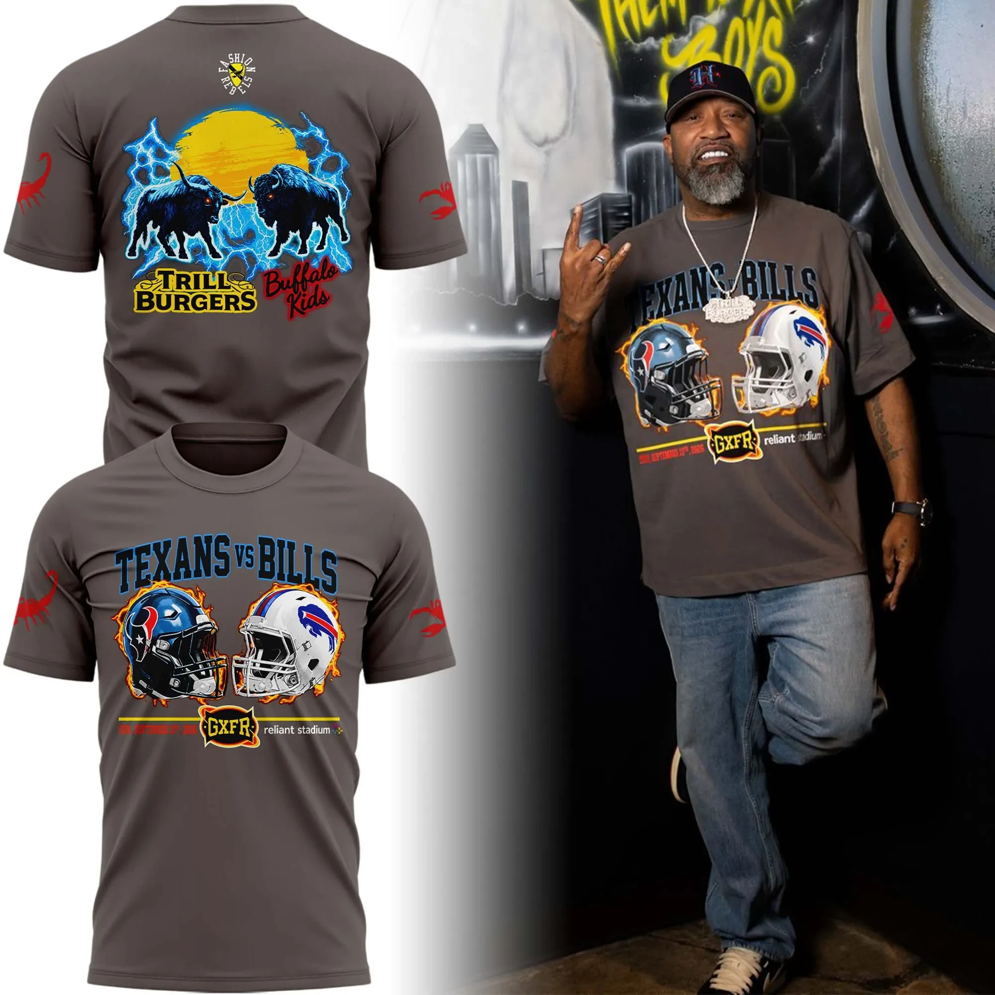 Glamasiacorner Unisex Houston Texans T-Shirt - Football