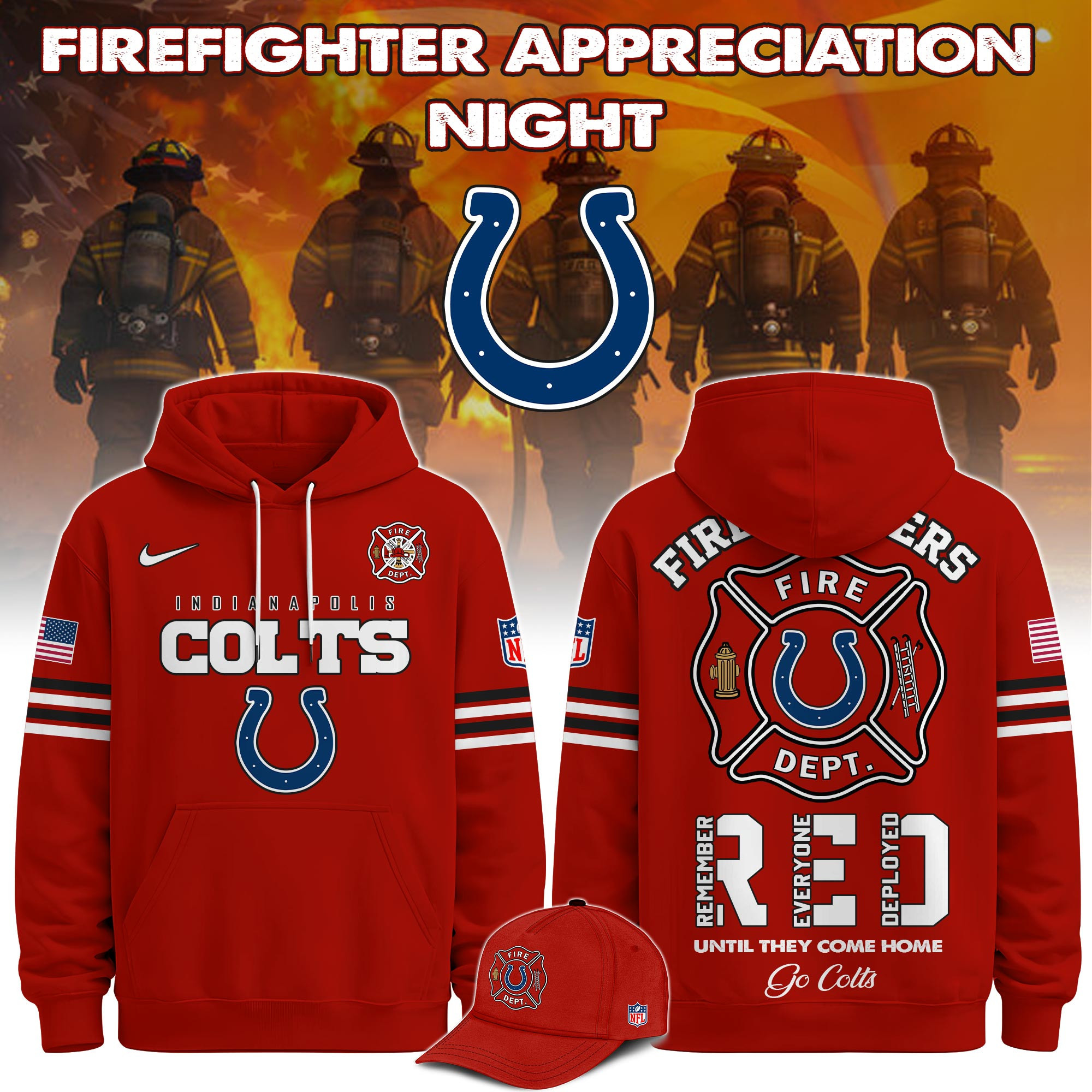 Glamasiacorner Unisex Indianapolis Colts Hoodie