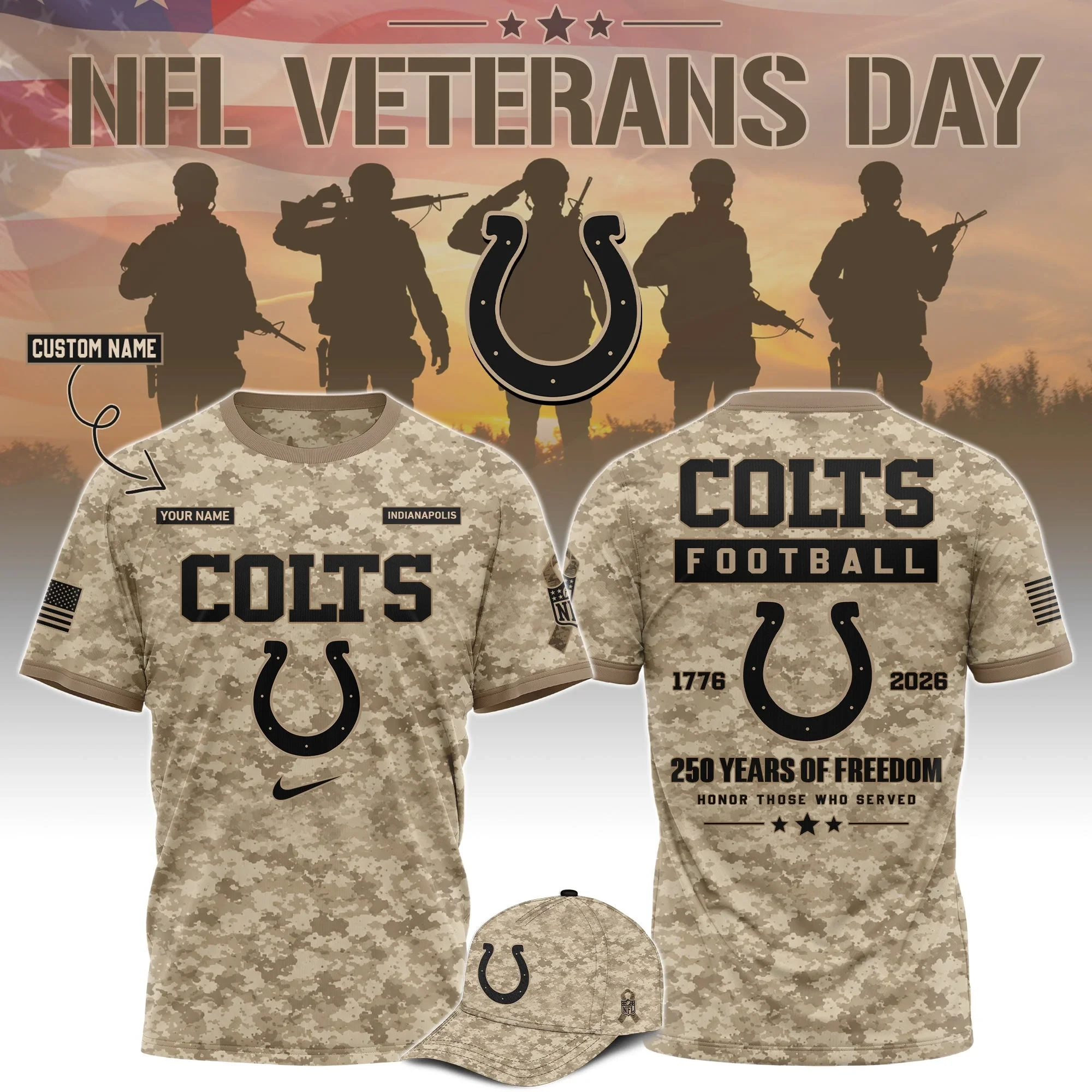 Glamasiacorner Unisex Indianapolis Colts T-Shirt