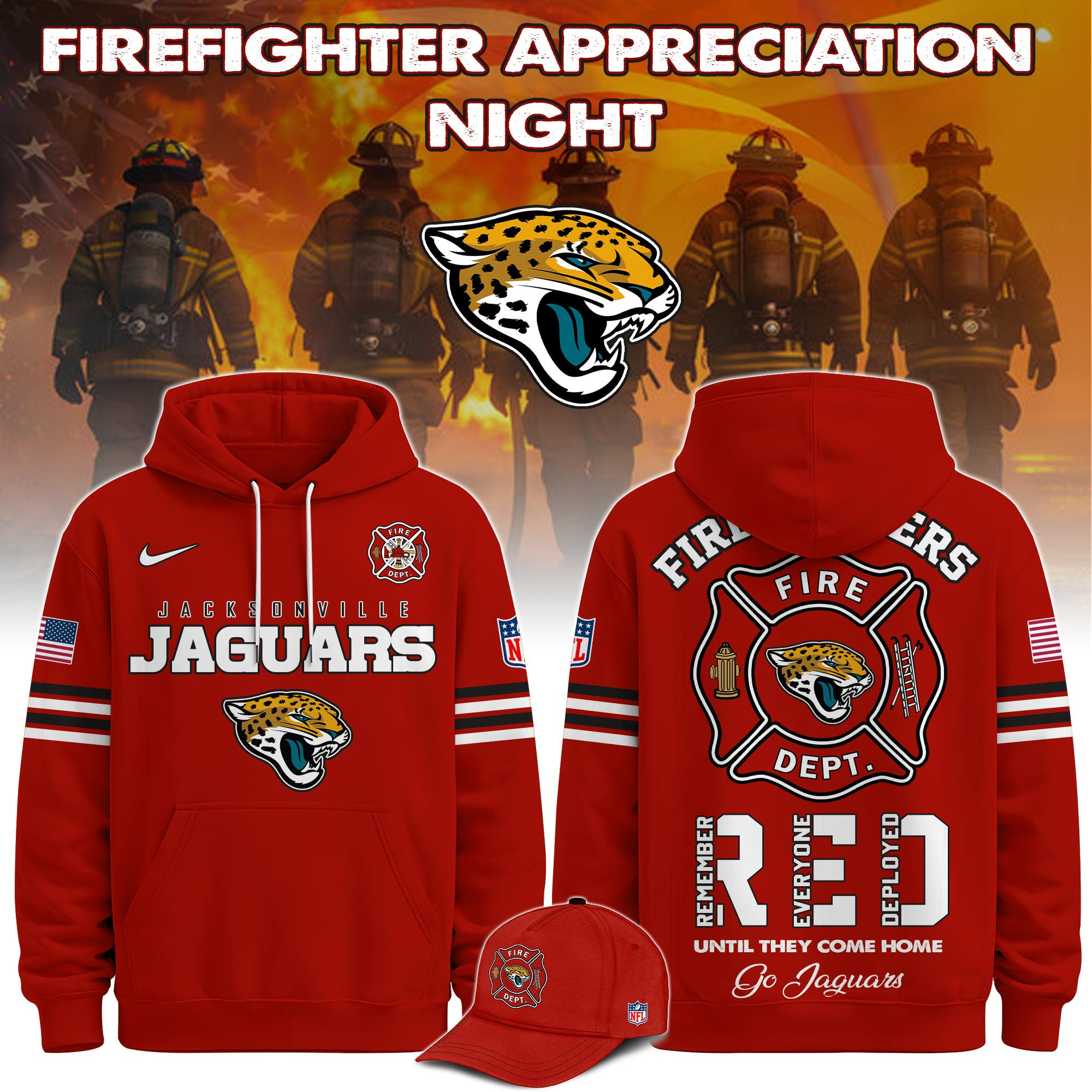 Glamasiacorner Unisex Jacksonville Jaguars Hoodie