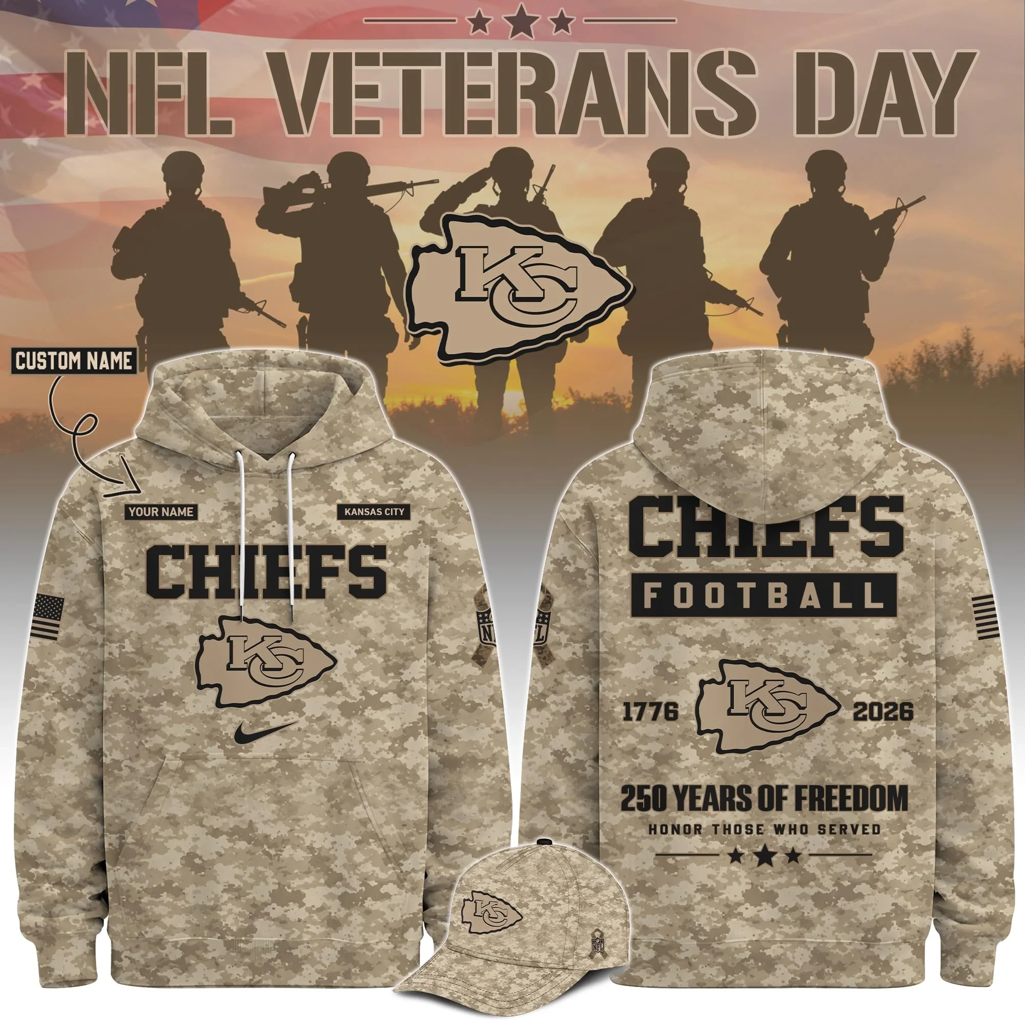 Glamasiacorner Unisex Kansas City Chiefs Hoodie