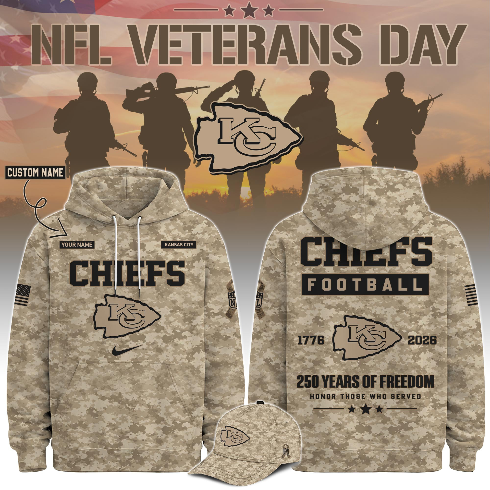Glamasiacorner Unisex Kansas City Chiefs Hoodie - Football