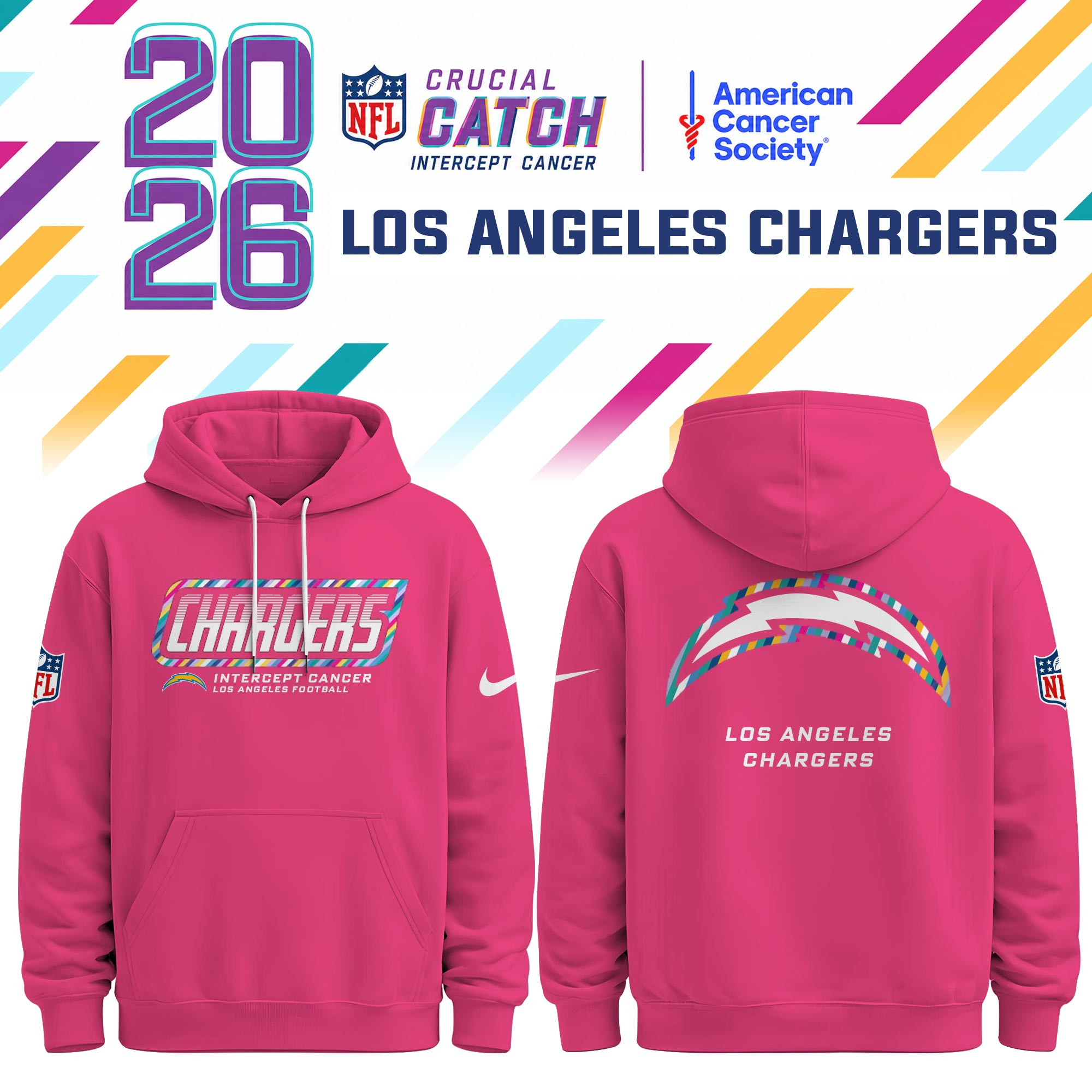 Glamasiacorner Unisex Los Angeles Chargers Hoodie