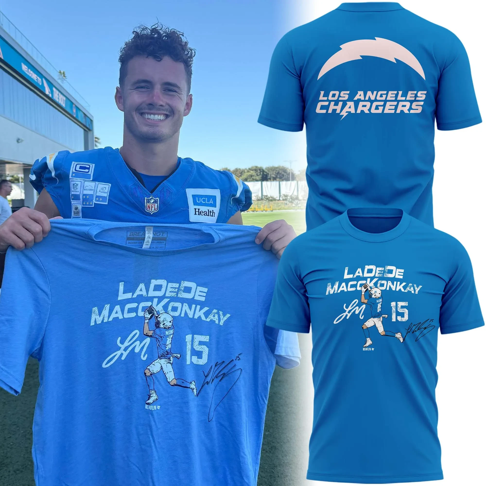 Glamasiacorner Unisex Los Angeles Chargers T-Shirt - Fan Gear