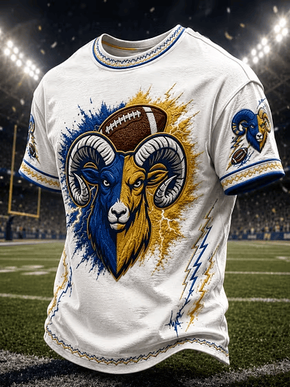 Glamasiacorner Unisex Los Angeles Rams T-Shirt - Game Day Football