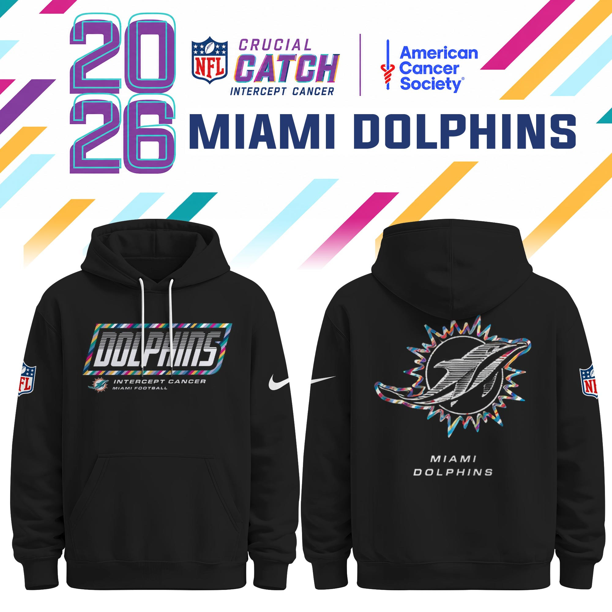 Glamasiacorner Unisex Miami Dolphins Hoodie - Football