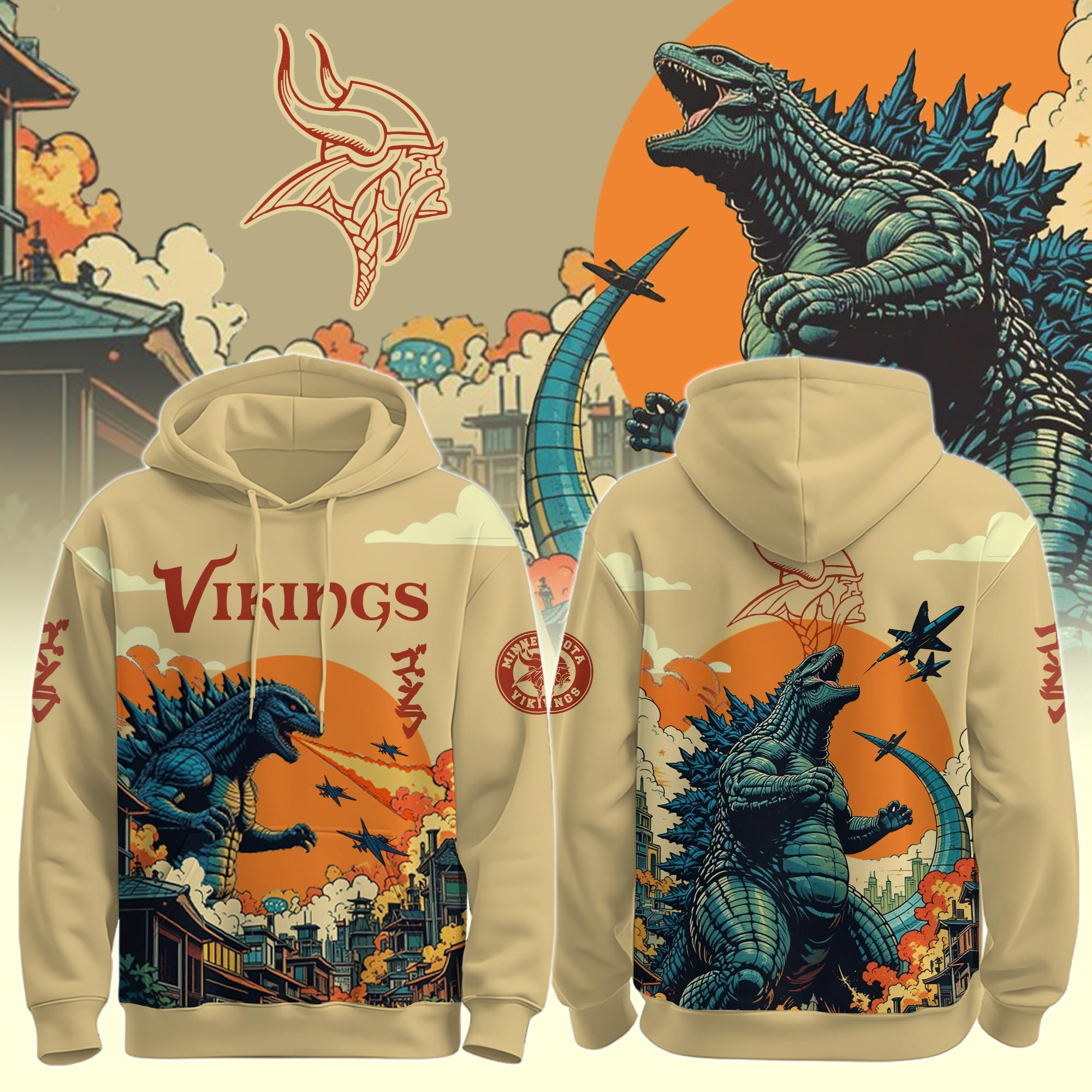 Glamasiacorner Unisex Minnesota Vikings Hoodie