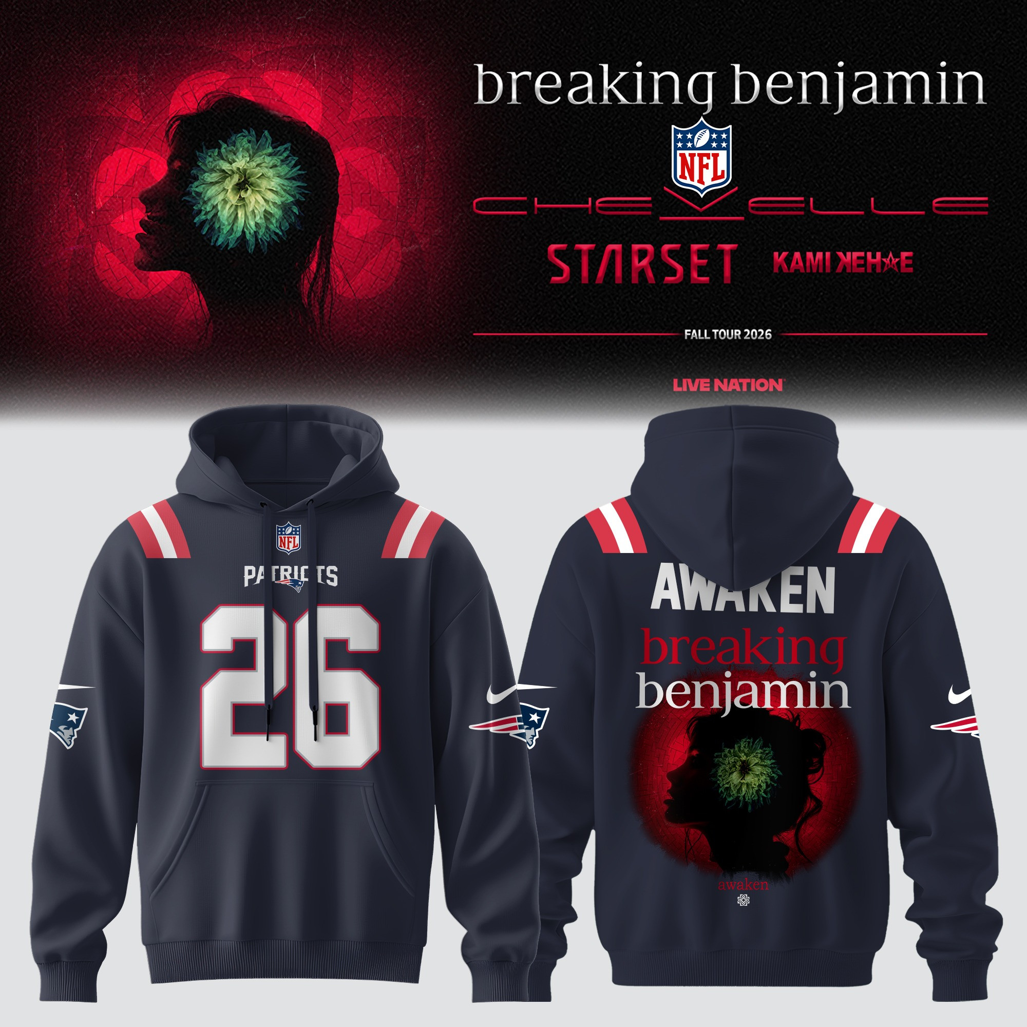 Glamasiacorner Unisex New England Patriots Hoodie