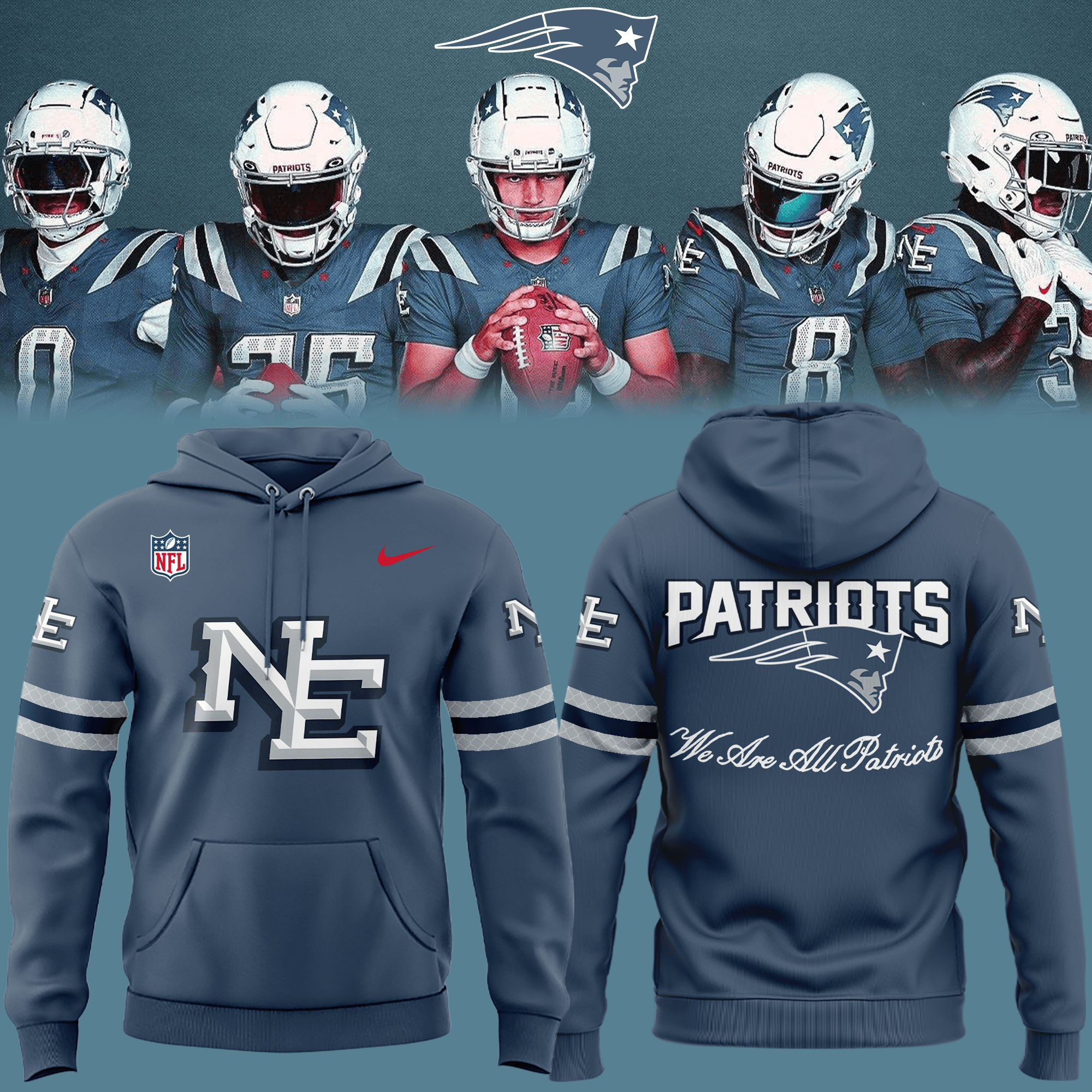 Glamasiacorner Unisex New England Patriots Hoodie - Game Day
