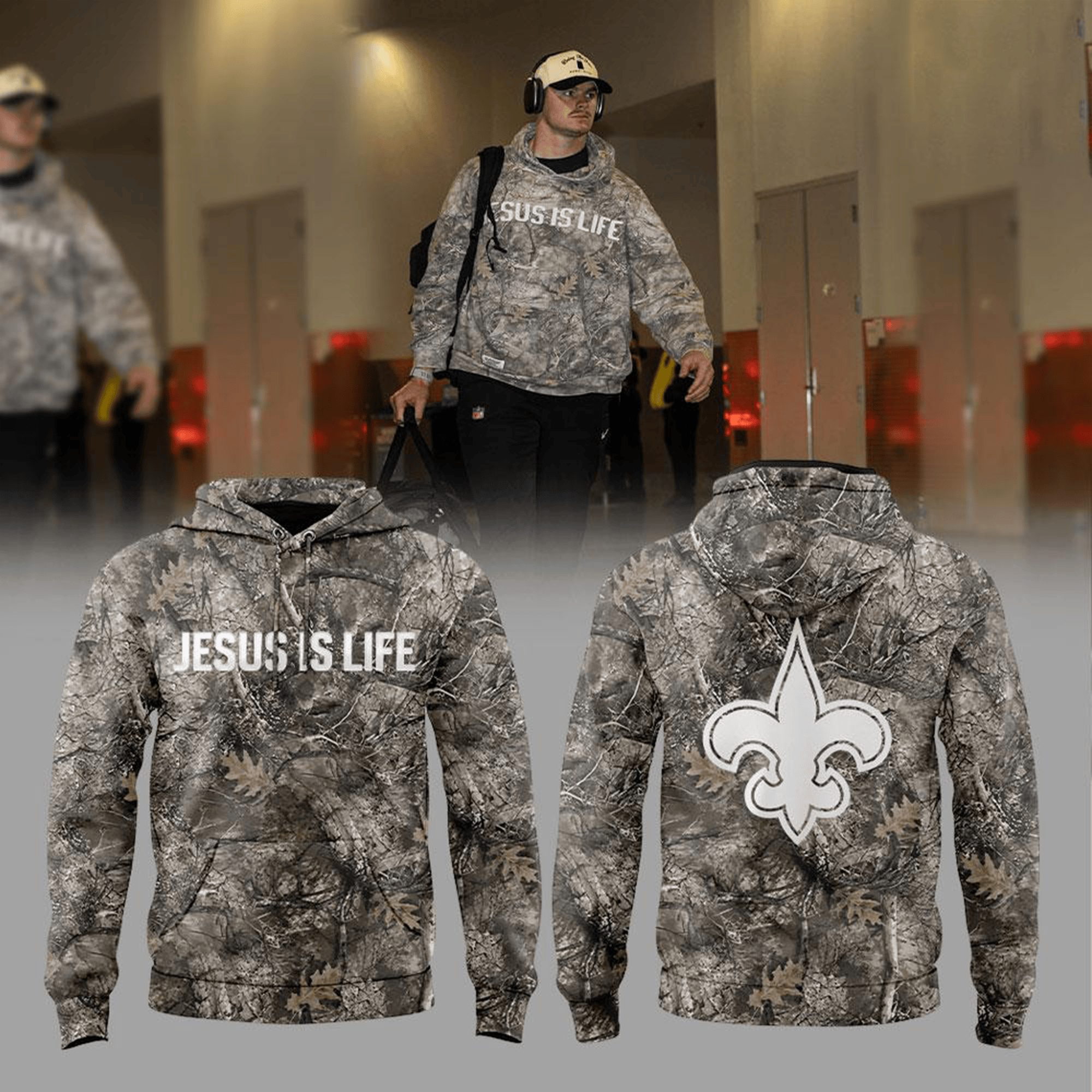 Glamasiacorner Unisex New Orleans Saints Hoodie