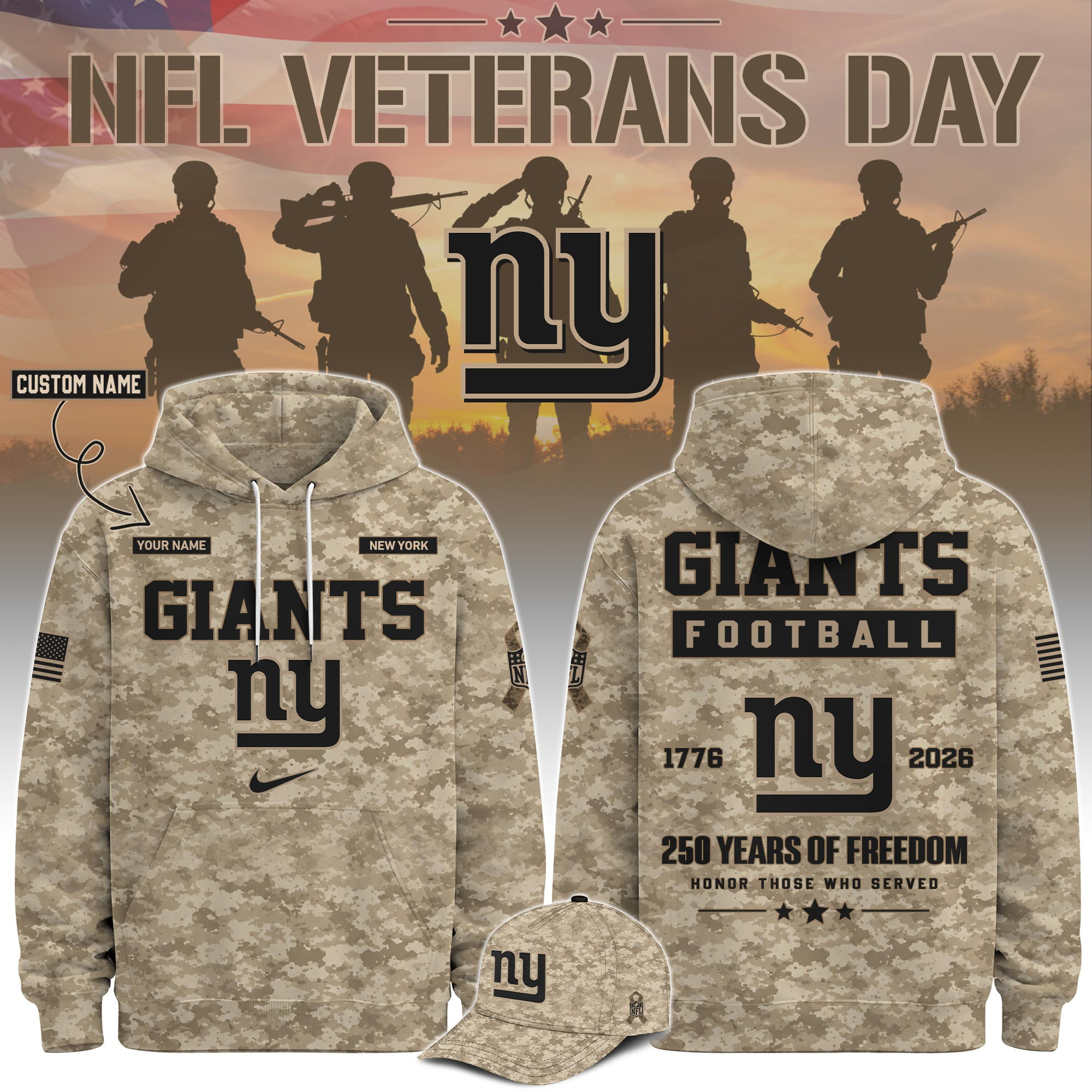 Glamasiacorner Unisex New York Giants Hoodie
