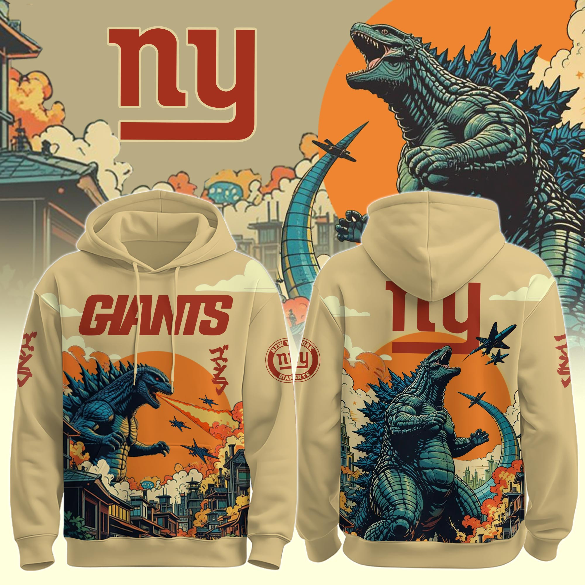 Glamasiacorner Unisex New York Giants Hoodie