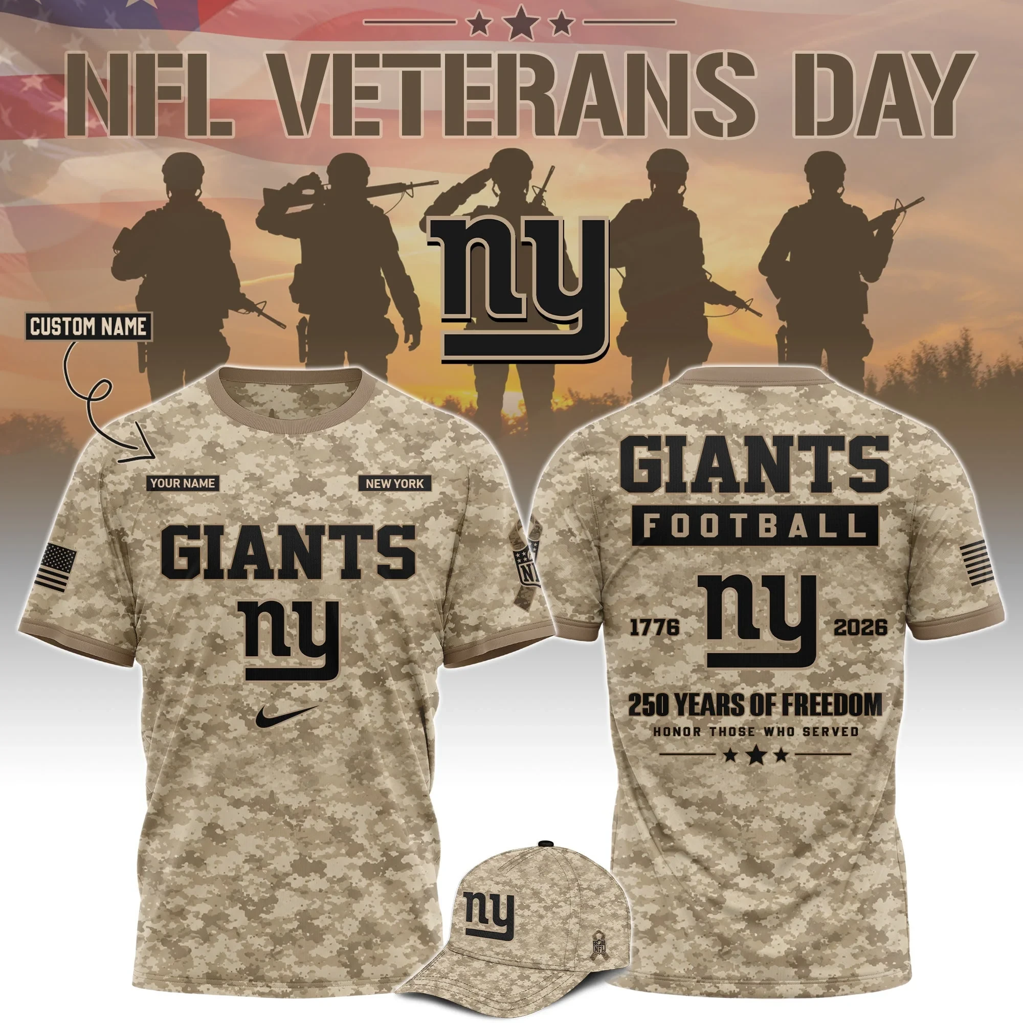 Glamasiacorner Unisex New York Giants T-Shirt