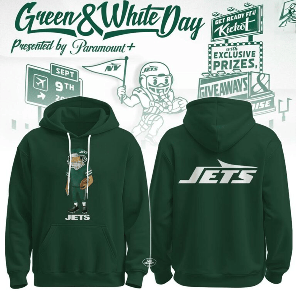 Glamasiacorner Unisex New York Jets Pullover Hoodie