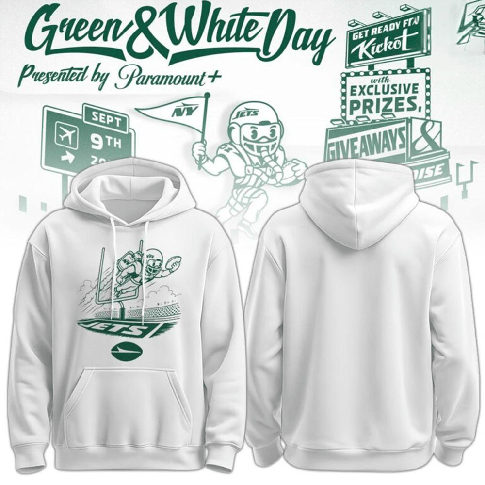 Glamasiacorner Unisex New York Jets Pullover Hoodie