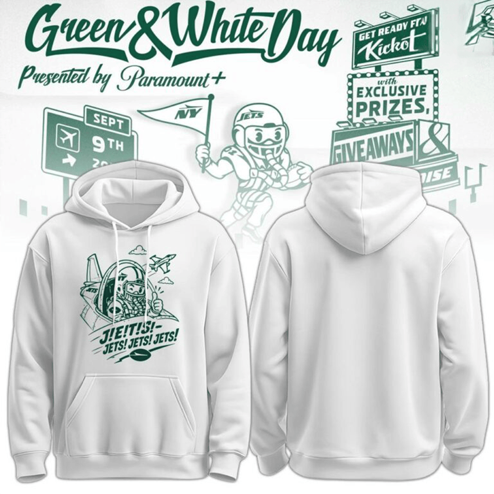 Glamasiacorner Unisex New York Jets Pullover Hoodie