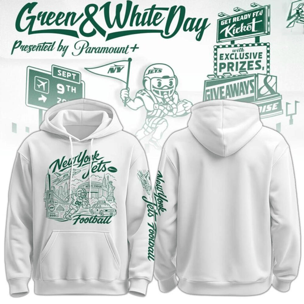 Glamasiacorner Unisex New York Jets Pullover Hoodie - Football