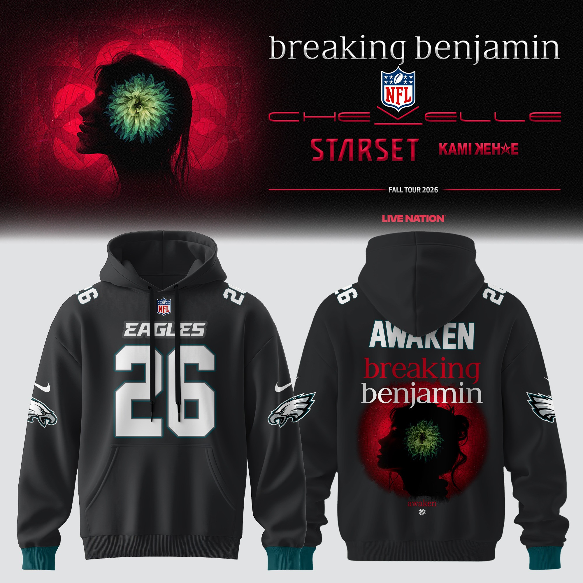 Glamasiacorner Unisex Philadelphia Eagles Hoodie