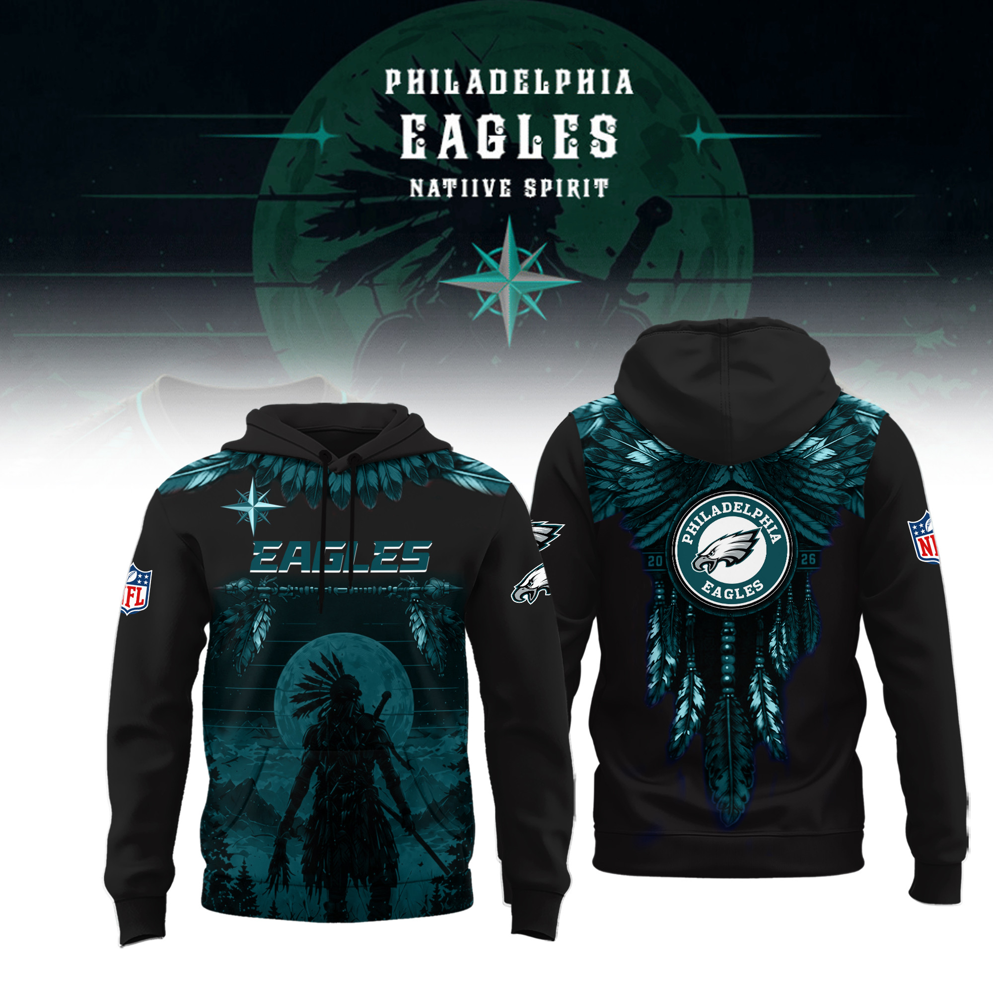 Glamasiacorner Unisex Philadelphia Eagles Hoodie
