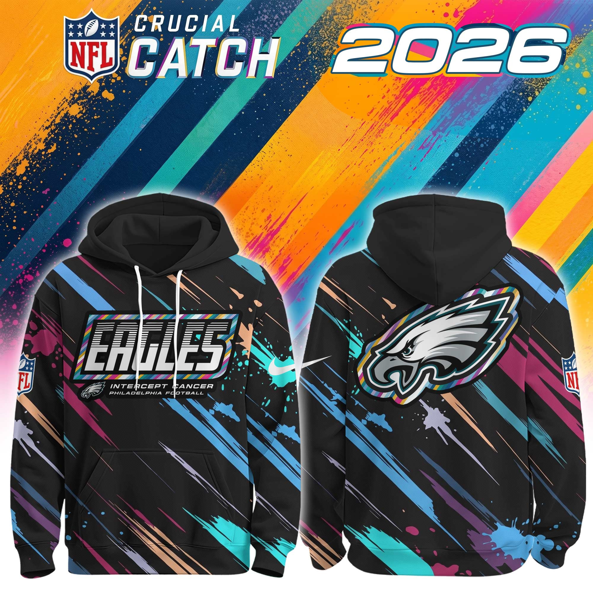 Glamasiacorner Unisex Philadelphia Eagles Hoodie - Football
