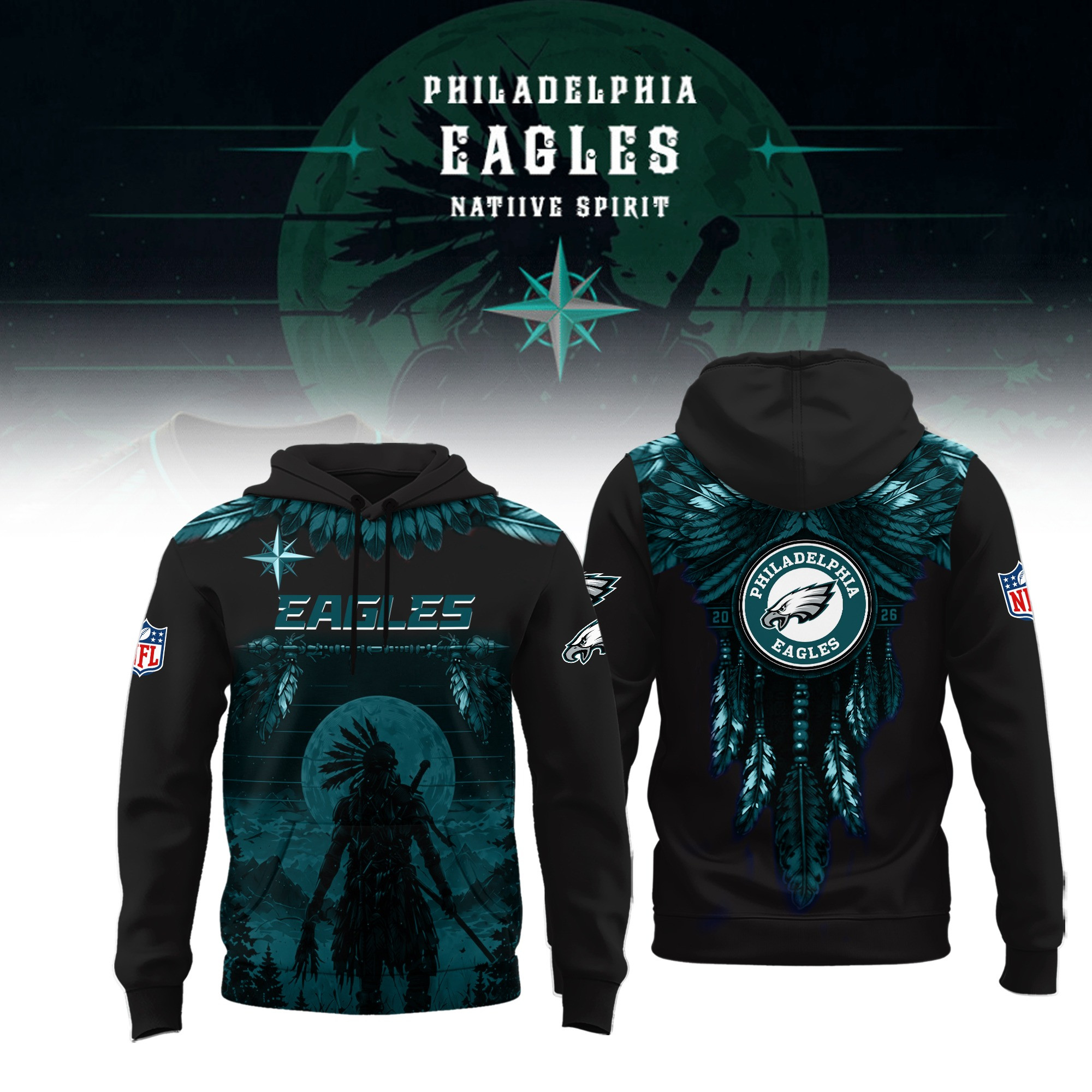 Glamasiacorner Unisex Philadelphia Eagles Hoodie - Game Day Football