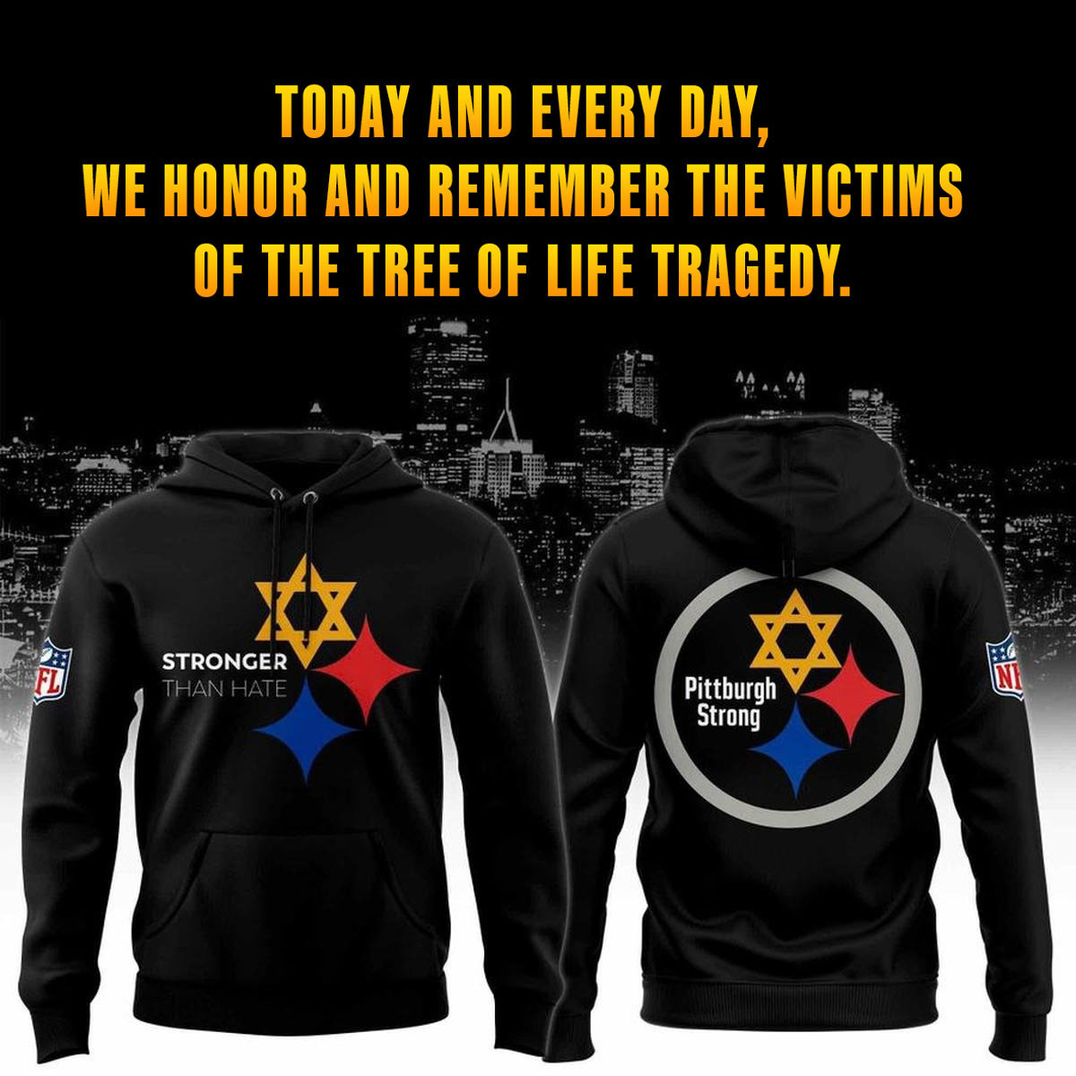 Glamasiacorner Unisex Pittsburgh Steelers Hoodie