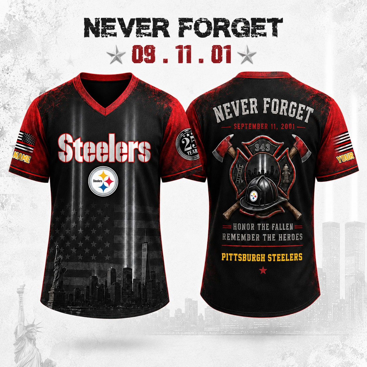 Glamasiacorner Unisex Pittsburgh Steelers Jersey - Football