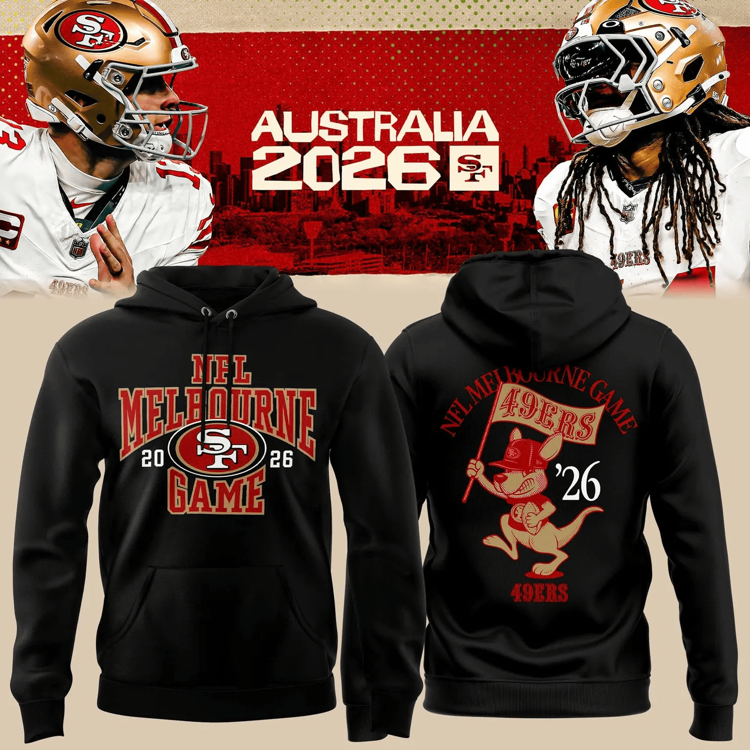 Glamasiacorner Unisex San Francisco 49ers Hoodie