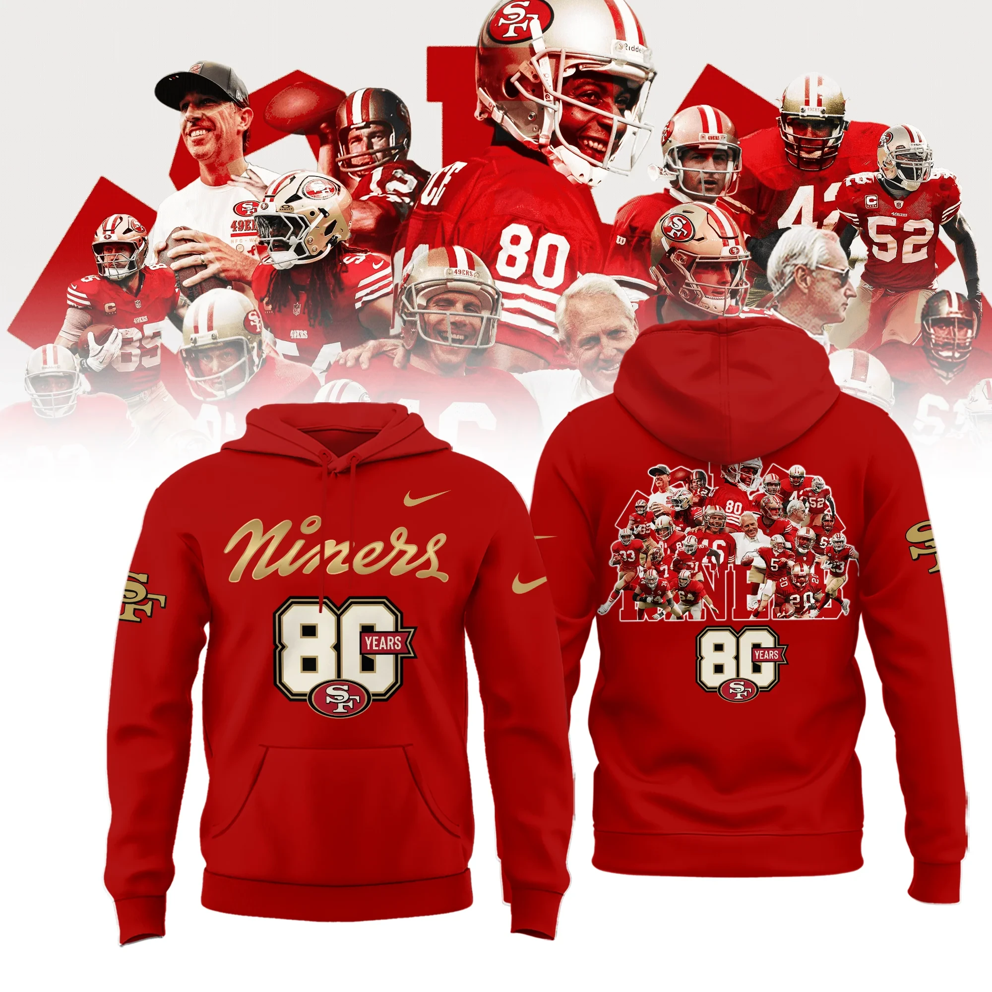 Glamasiacorner Unisex San Francisco 49ers Hoodie - Football