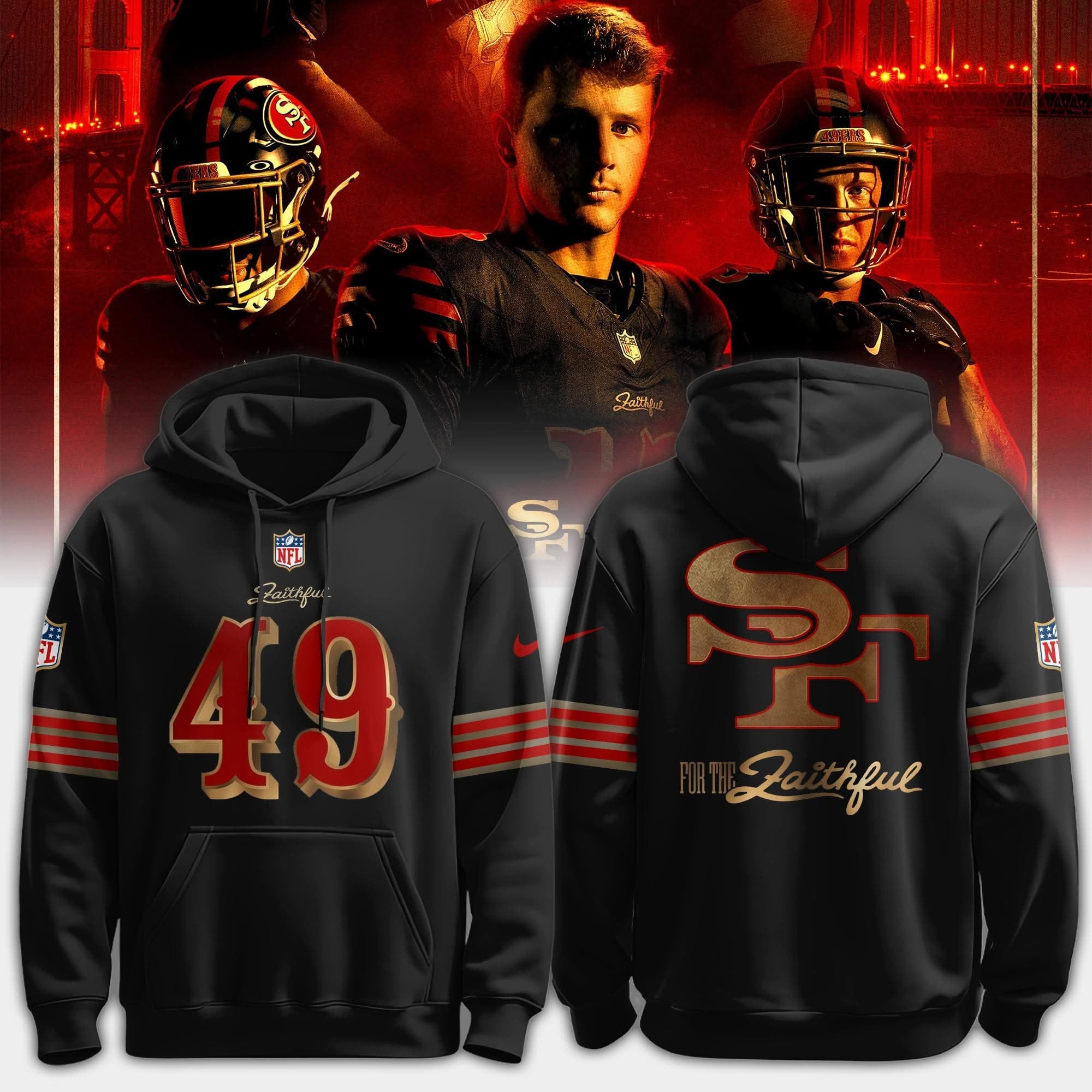Glamasiacorner Unisex San Francisco 49ers Hoodie - Football