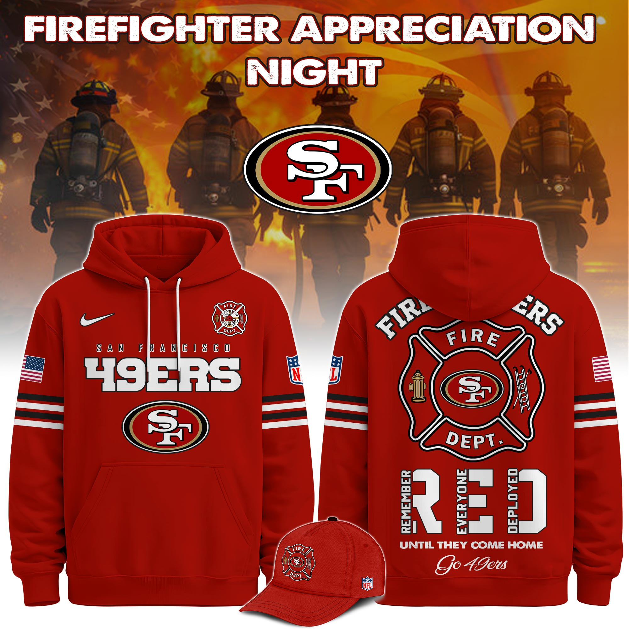 Glamasiacorner Unisex San Francisco 49ers Hoodie - Football