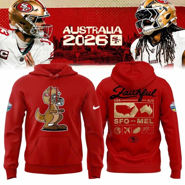 Glamasiacorner Unisex San Francisco 49ers Hoodie - Football Fan Gear