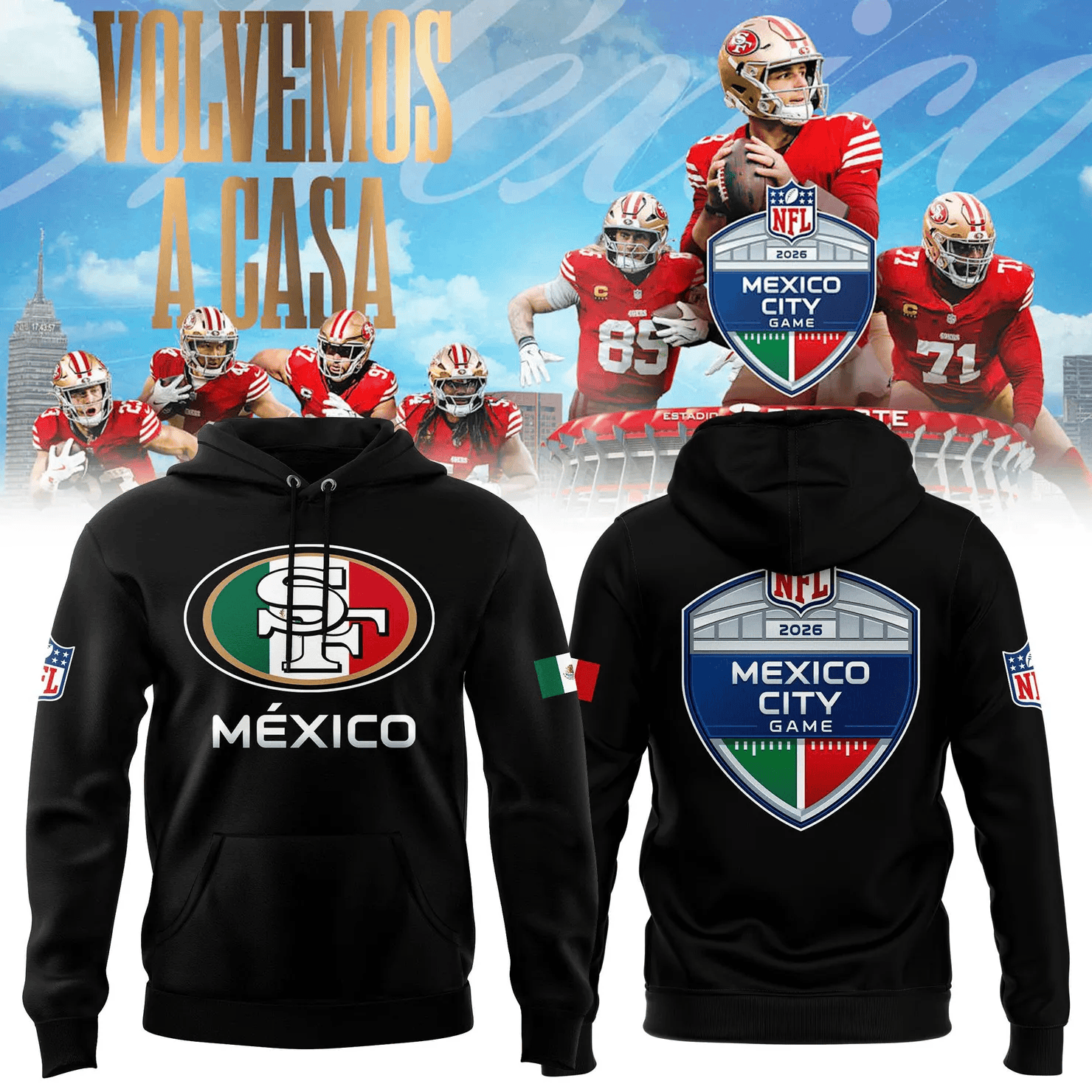 Glamasiacorner Unisex San Francisco 49ers Hoodie - Game Day Football