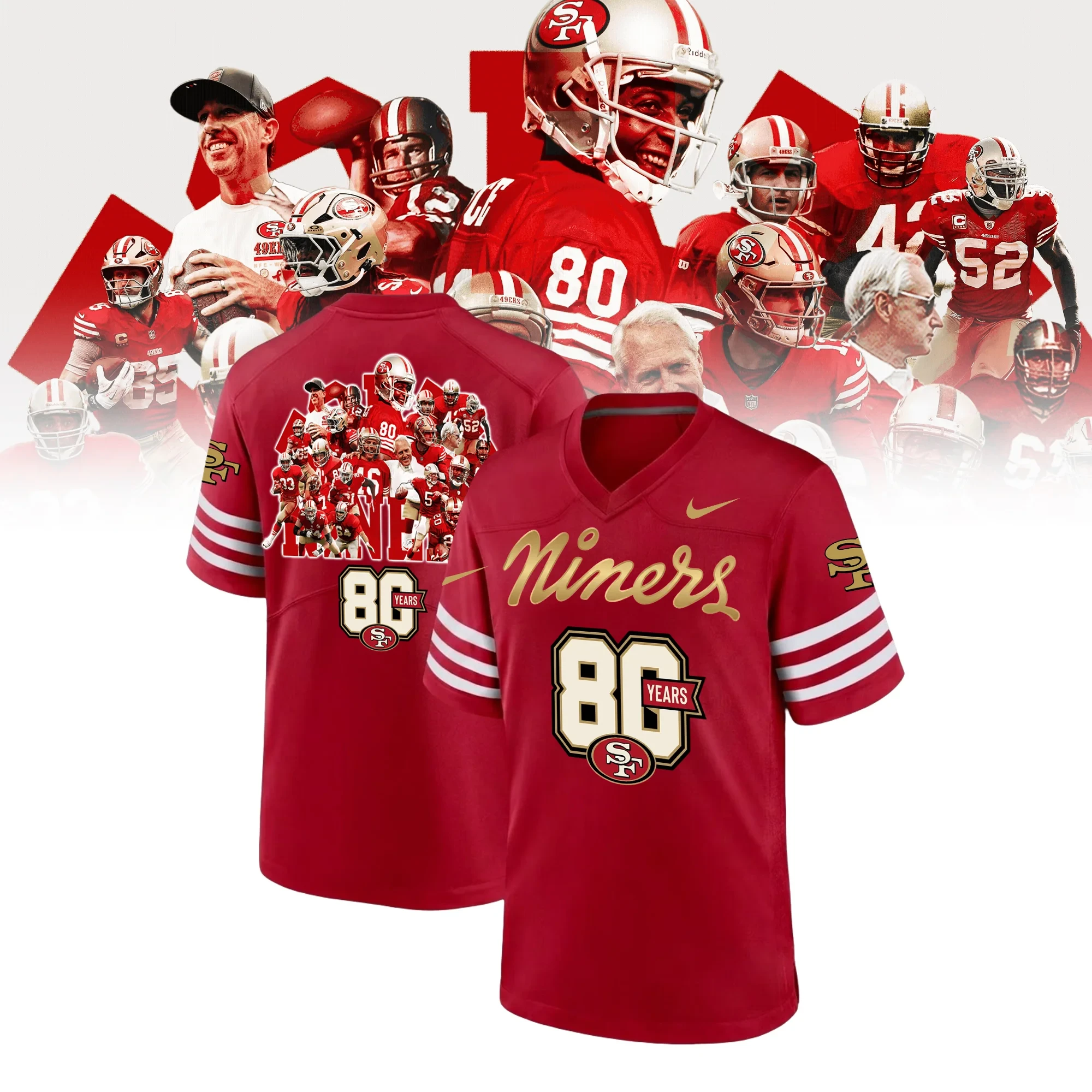 Glamasiacorner Unisex San Francisco 49ers Jersey