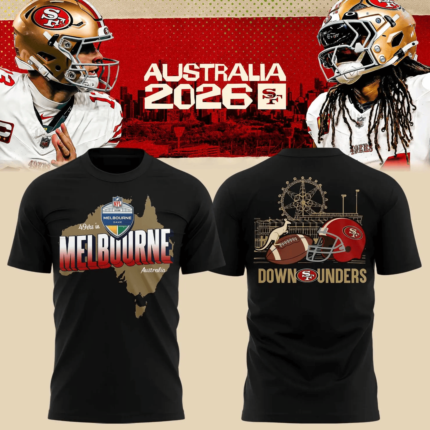 Glamasiacorner Unisex San Francisco 49ers T-Shirt