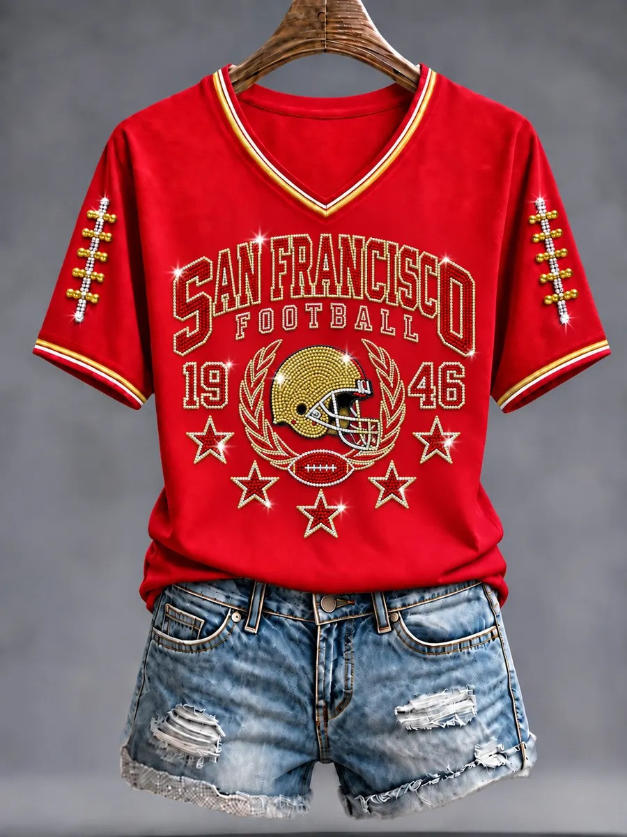 Glamasiacorner Unisex San Francisco 49ers T-Shirt - Football