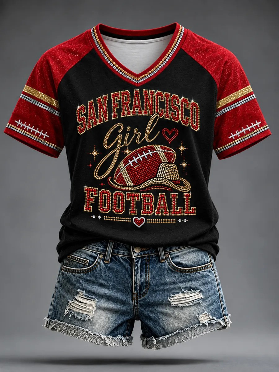 Glamasiacorner Unisex San Francisco 49ers T-Shirt - Football