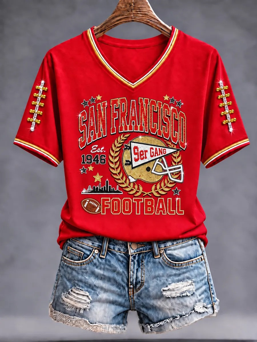 Glamasiacorner Unisex San Francisco 49ers T-Shirt - Football