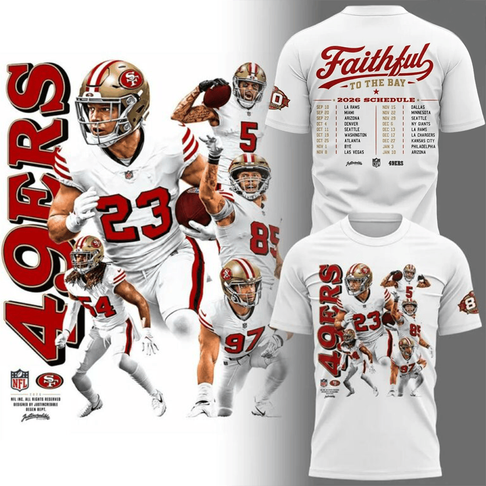 Glamasiacorner Unisex San Francisco 49ers T-Shirt - Football