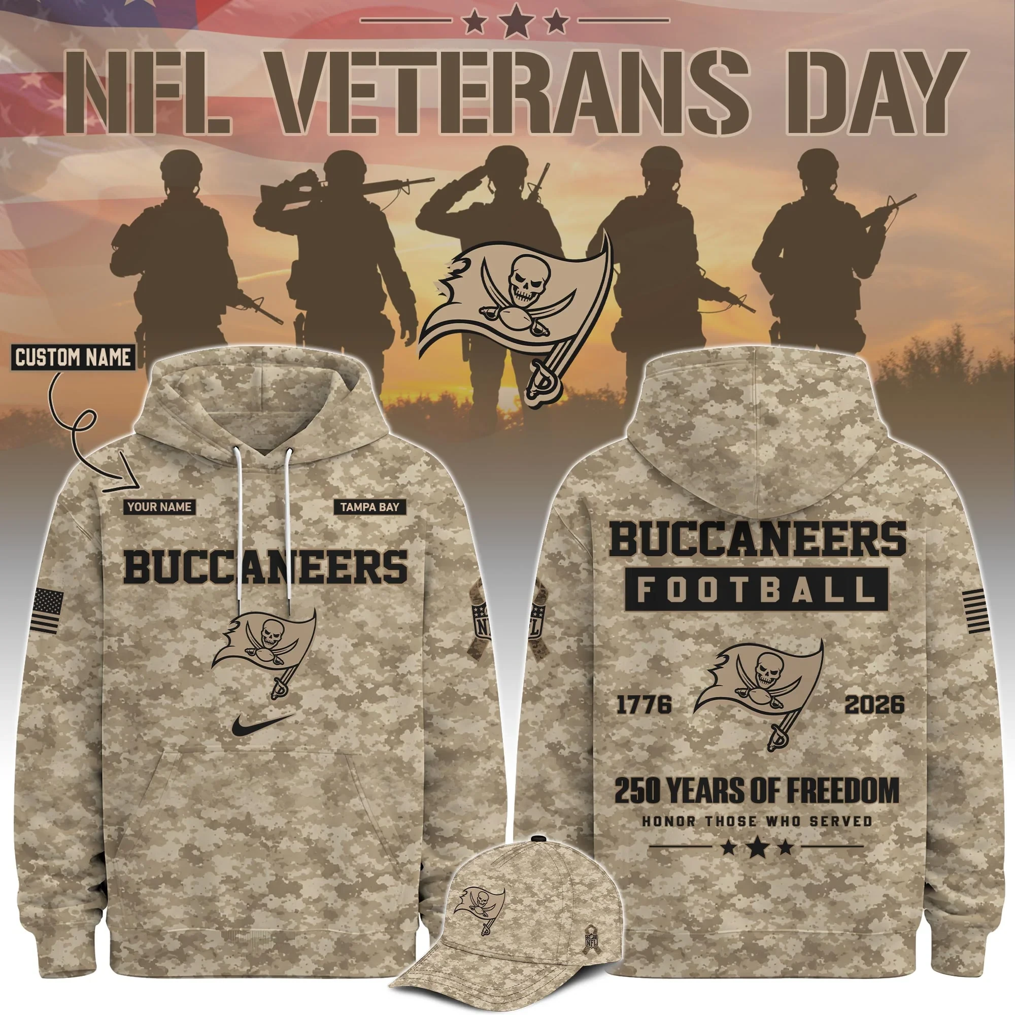 Glamasiacorner Unisex Tampa Bay Buccaneers Hoodie - Fan Gear