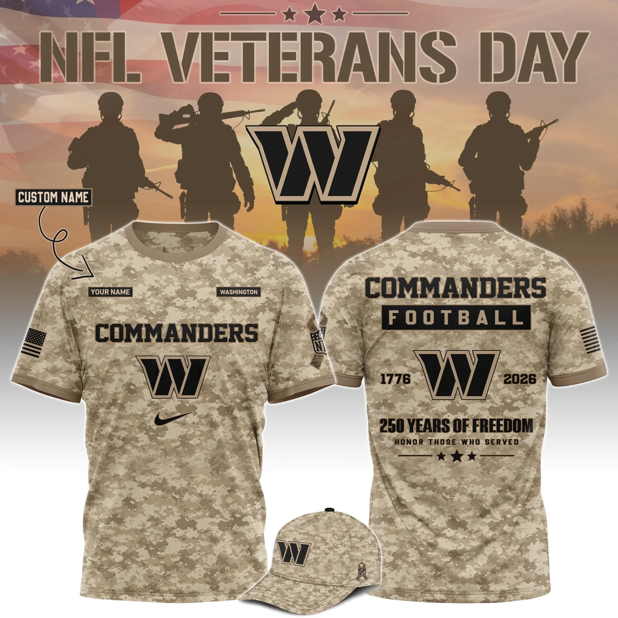 Glamasiacorner Unisex Washington Commanders T-Shirt