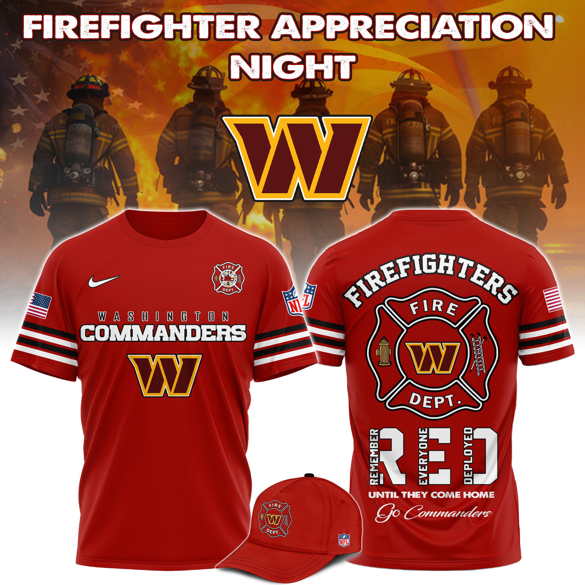 Glamasiacorner Unisex Washington Commanders T-Shirt