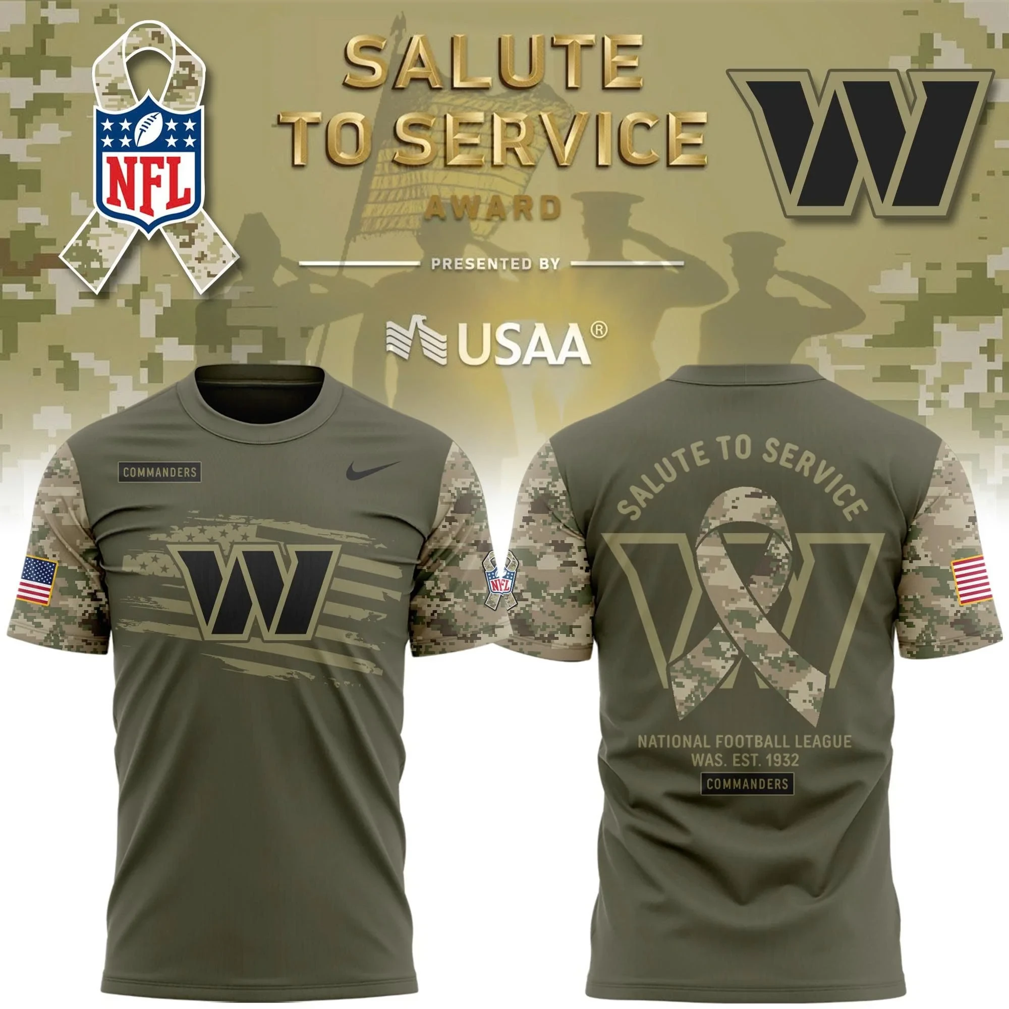 Glamasiacorner Unisex Washington Commanders T-Shirt - Fan Gear