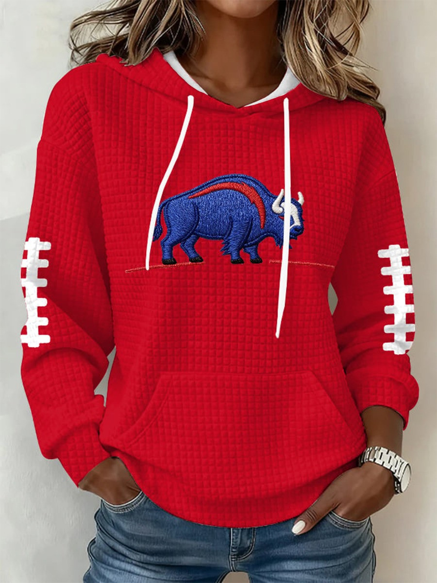 Glamasiacorner Women's Buffalo Bills Hoodie - Game Day Football