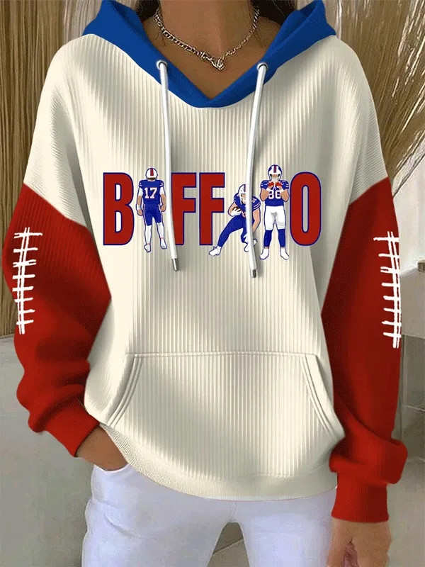 Glamasiacorner Women's Buffalo Bills Hoodie - Game Day Football