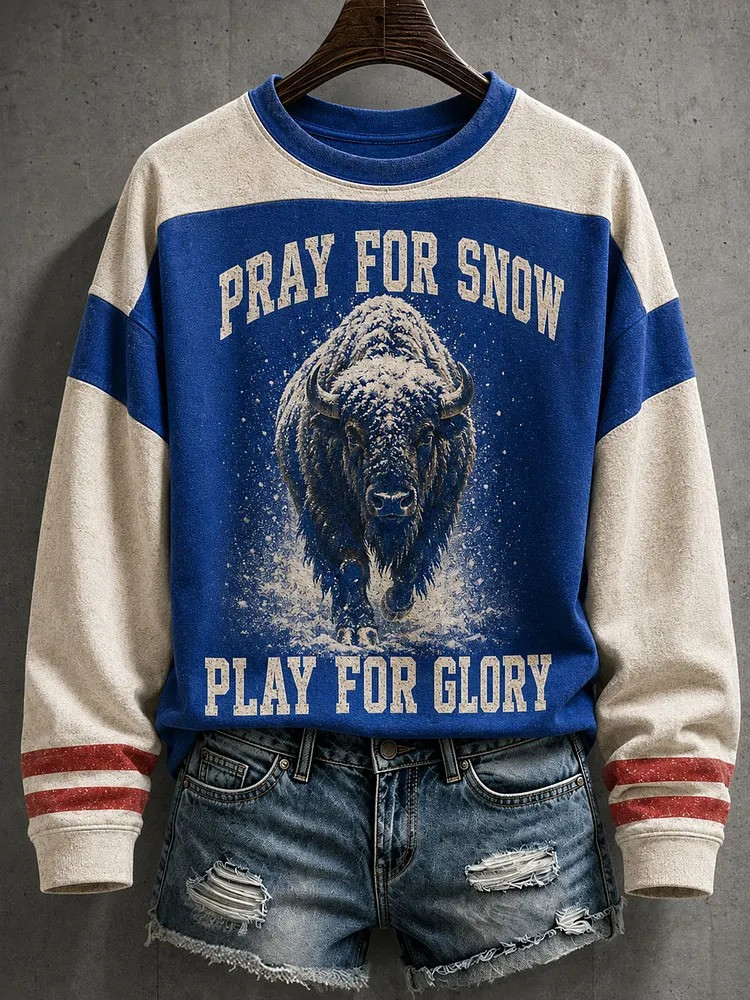 Glamasiacorner Women's Buffalo Bills Sweatshirt