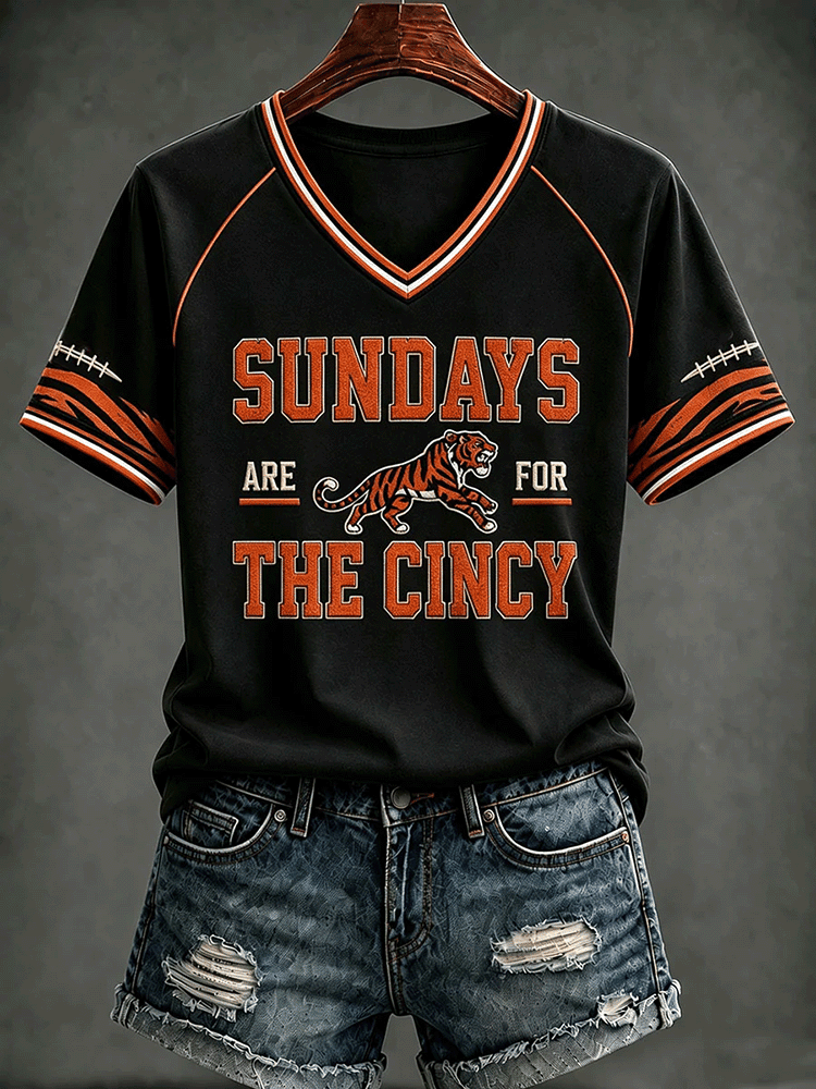Glamasiacorner Women's Cincinnati Bengals Shirt