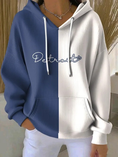 Glamasiacorner Women's Detroit Lions Hoodie - Football