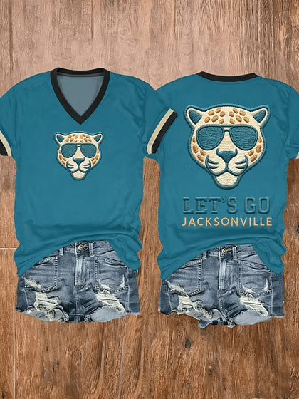 Glamasiacorner Women's Jacksonville Jaguars Shirt - Football